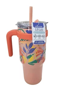 Reduce Vacuum Insulated Stainless Steel Cold1 Tumbler w/3 in 1 Lid & Straw 40 oz - Picture 1 of 13