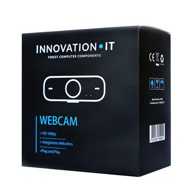 Webcam InnovationIT USB Kamera mit Microfon  1920 x 1080 Full HD Plug and Play - Bild 1 von 4