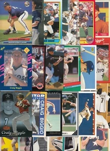 Tarjetas de béisbol vintage de 25 quilates de Craig Biggio - todas diferentes - Astros de Houston - Imagen 1 de 1
