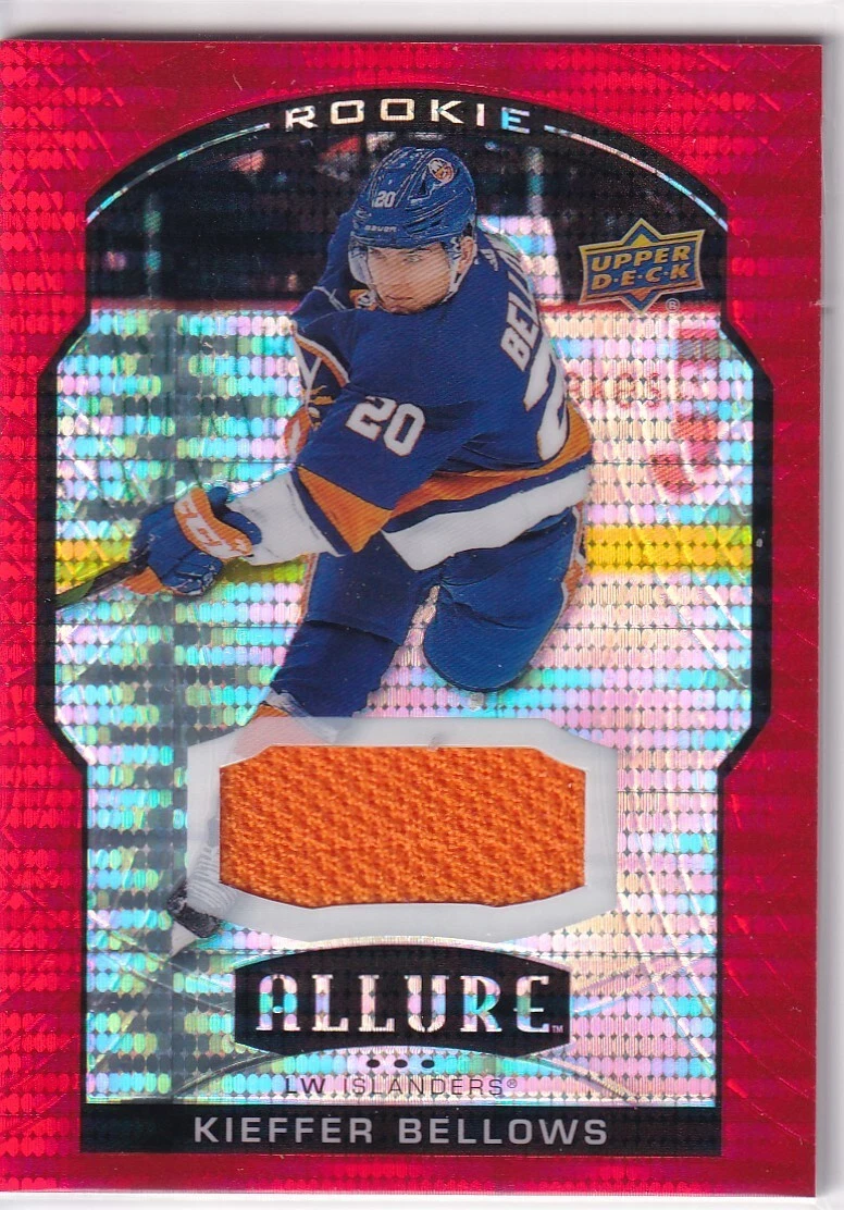 20/21 UD ALLURE KIEFFER BELLOWS RED RAINBOW RC ROOKIE JERSEY #72