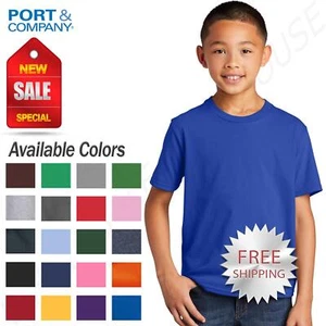 Port & Company Youth Short Sleeve Fan Favorite Crew Neck T-Shirt PC450Y - Picture 1 of 51