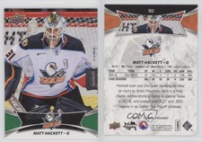 2016-17 Upper Deck AHL Green Matt Hackett #50