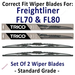 Paquete de 2 cuchillas limpiaparabrisas estándar - apto para 1991-2005 Freightliner FL70 FL80 - 30240x2 - Imagen 1 de 1