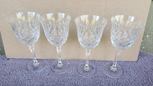 "Juego de 4 copa de vino Towle King Richard cristal de plomo corte copa 7,5""" - Imagen 1 de 3