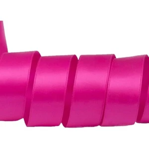 5/8" Wide Shocking Pink Double Faced Satin Ribbon - 100 Yards (1221) - Picture 1 of 1