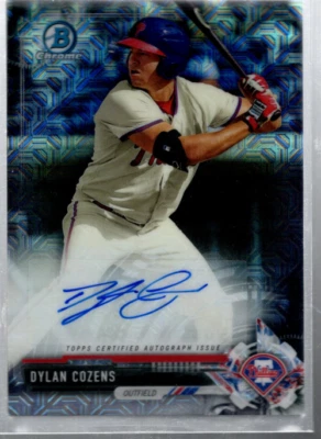 A3925- 2017 Bowman Chrome Mega Box Autograph Refractors #BMADC Dylan Cozens Auto - Image 1 of 2