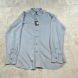 NWT Daniel Cremieux Medium Gray Men's Button Up Rayon Shirt BRAND NEW - Picture 1 of 11