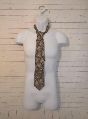 Corbata de cuello de seda con estampado multicolor Envoy para hombre, 3,25 X 58 Foto 1 de 4