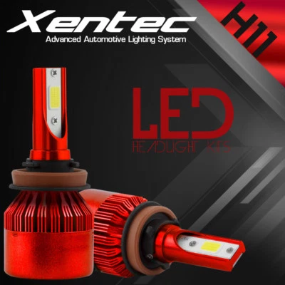 Kit de conversión de faros LED HID XENTEC H11 6000K para Kia Forte5 2012-2016 Foto 1 de 4
