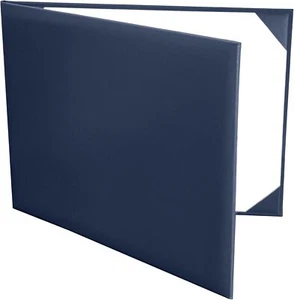 Graduation Smooth Diploma Cover 8 1/2" x 11" Certificate Holder Navy - Picture 1 of 3