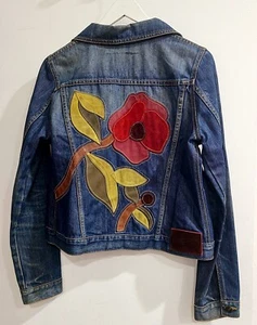 COACH LIMITED EDITION POPPY DENIM JACKET SZ M - Picture 1 of 8