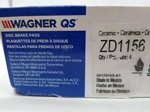Disc Brake Pad Set-QuickStop Disc Brake Pad Front Wagner ZD1156 - Picture 1 of 5