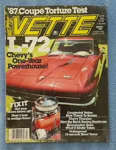 1987 VETTE Magazine March '87 Chevy Corvette automobile car history - Picture 1 of 4