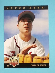 1993 Upper Deck RC Chipper Jones Atlanta Braves #24 midgrade ⚾ - Picture 1 of 7