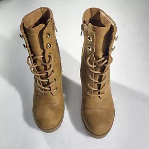 G By Guess Womens Shoes Block Heal Size 6M Light Tan - Picture 1 of 14