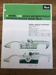 REVELL COBRA ,CHAPARRAL SLOT CARS PHOTO COPY OF 1960es DEALER SHEETS ,BROCHURE - Picture 1 of 1