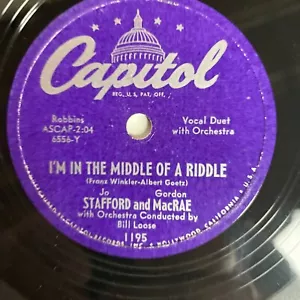 10" 78 RPM-Jo Stafford/Gordon MacRae-Tea for Two/I'm in the Middle of a Riddle - Picture 1 of 4
