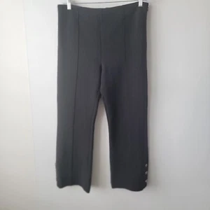Ann Taylor womens The Button Trim Kick Crop Pant size 12 high rise ankle - Picture 1 of 8
