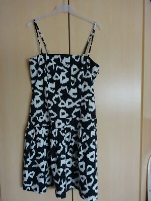 C&A Sommerkleid schwarz/weiß Gr. 42 (Maße beachten!) neu ohne Etikett - Bild 1 von 4