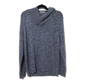 Eddie Bauer Gray Wool Shawl Collar Sweater Large Men’s Knit - Picture 1 of 5