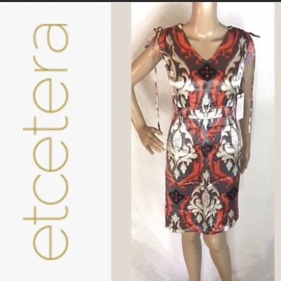 BNWT $285 ETCETERA silk “Medallion” print dress - Image 1 of 4