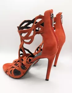 Scarpe Kylie and Kendall Jenner Orange Elena Tacchi Kardashian rare esaurite - Foto 1 di 5