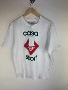 Casablanca weißes Casa Sport MF23 JTS 001 21 T-Shirt – Large - Bild 1 von 5