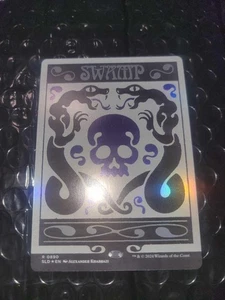 Lámina de tarjeta de bonificación Swamp Flower Power Secret Lair Magic The Gathering - Imagen 1 de 2