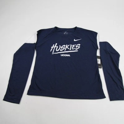 UConn Huskies Nike Dri-Fit Long Sleeve Shirt Women's Navy/White New - Image 1 of 4