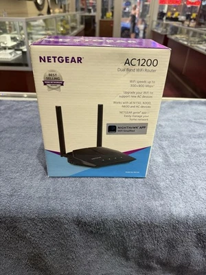 NETGEAR AC1200 Dual Band WiFi Router Wireless Internet - Image 1 of 4