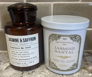 (2x SET) LEOBEN CO SELTEN RARITÄT Jasmin Santal + Jasmin Safran Sojawachs Mischung 9oz - Bild 1 von 3