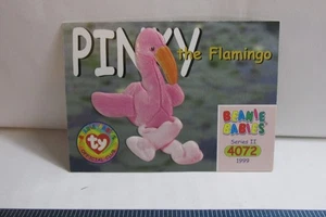 BEANIE BABIES TRADING CARD  SERIES II - Pinky the Flamingo #4072 Free Shipping - Picture 1 of 2