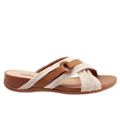 Softwalk Taza S2007-269 Womens Brown Leather Slip On Slides Sandals Shoes - Image 1 of 4