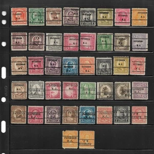 NJ Precancels: Paterson Types 209/L-1 E; 1920s-1930s Issues; 42 Different - Picture 1 of 1