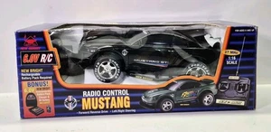 1998 Vintage New Bright No. 1633 RC Mustang GT Black 1:16 Scale NOS - Picture 1 of 5