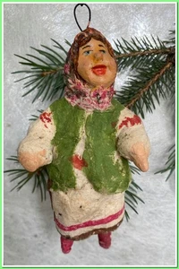 Ancien Ornement de Noël en coton Vintage Sapin Xmas Nouvel An 🎄#7725 - Picture 1 of 10
