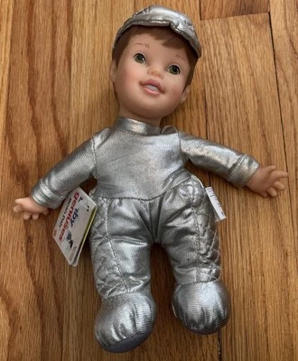 Baby Geniuses Bean Pals 33510 Metallic Silver Boy 9” Doll Vintage 1997 Toy Biz - Image 1 of 4