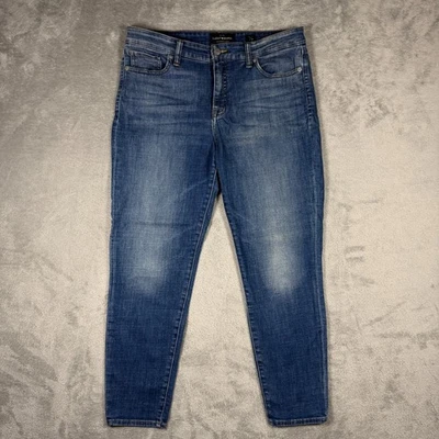 Lucky Brand Ava Skinny Jeans Women's Size 12/31 Medium Blue Wash 34x27 Mid Rise - Image 1 of 4