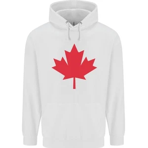 Canadian Flag Canada Maple Leaf Childrens Kids Hoodie - Picture 1 of 3