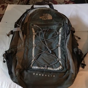 MOCHILA BOREAL UNISEX THE NORTH FACE MOCHILA DE DÍA Verde/Gris PORTÁTIL SENDERISMO - Imagen 1 de 3