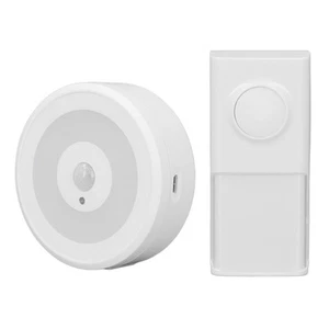 Wireless Doorbell USB Operated Portable Waterproof Flashing Light Doorbell Wi FY - Zdjęcie 1 z 24
