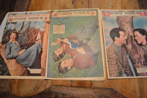 3 Vintage 1937-38 Sunday Mirror New York Zeitung, nur Zeitschriftenabschnitt - Bild 1 von 9