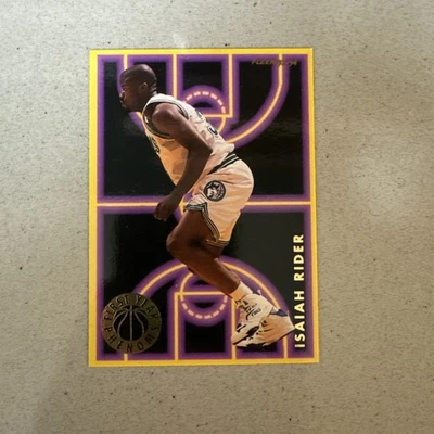 Isaiah Rider 1st Year Phenom Fleer 93-94 Card # 8 of 10 Minnesota Timberwolves - Image 1 of 2