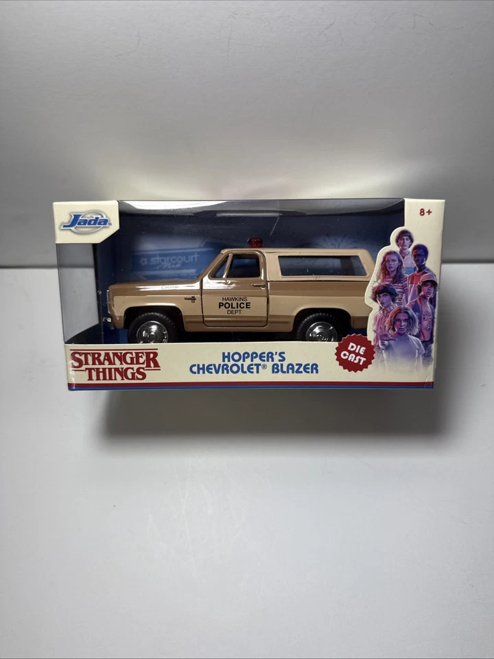 Stranger Things Hopper's 1980 Chevrolet Blazer Hawkins Police Jada 5'' 1 32