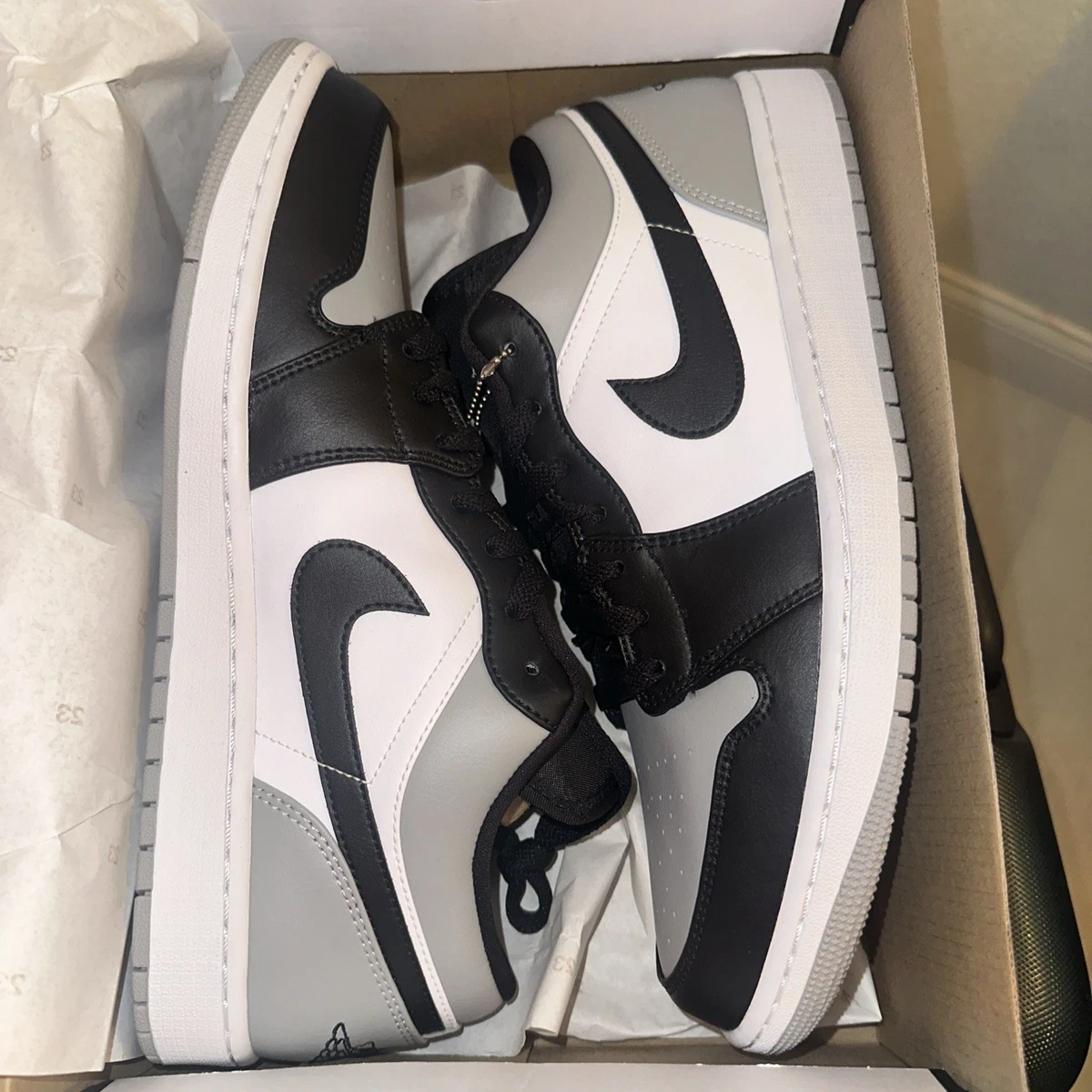 Nike Air Jordan 1 Low 9.5/27.5cm アイアングレー Jordan 1 Low Gray Toe for Sale | Authenticity Guaranteed | eBay