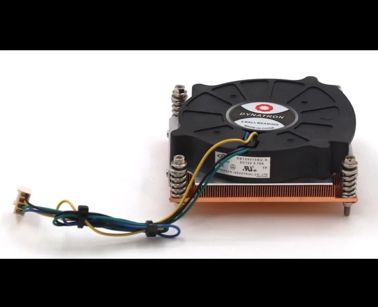 Dynatron 2-Ball Bearing Top Motor 12V LGA2011-3 Fan Heatsink P/N: DB128015BU-A - Image 1 of 4