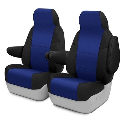 For Dodge Durango 11-21 Seat Cover CR-Grade Neoprene 1st Row Black & Blue Custom - Image 1 of 4