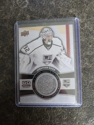 2015-16 Upper Deck Series 1 UD Game Jersey Jonathan Quick Card# GJ-JQ - Image 1 of 2