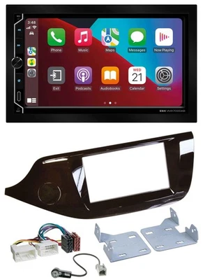 ESX 2DIN DAB USB MP3 Bluetooth Autoradio für Kia Ceed ab 12 glänzend - Bild 1 von 4