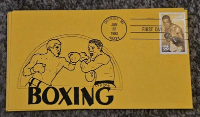 (2) 1993 Joe Louis Detroit's Champion Boxer "The Brown Bomber" First Day Cover - Image 1 of 3